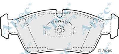 APEC BRAKING pad1061 -  Комплект тормозных колодок, дисковый тормоз